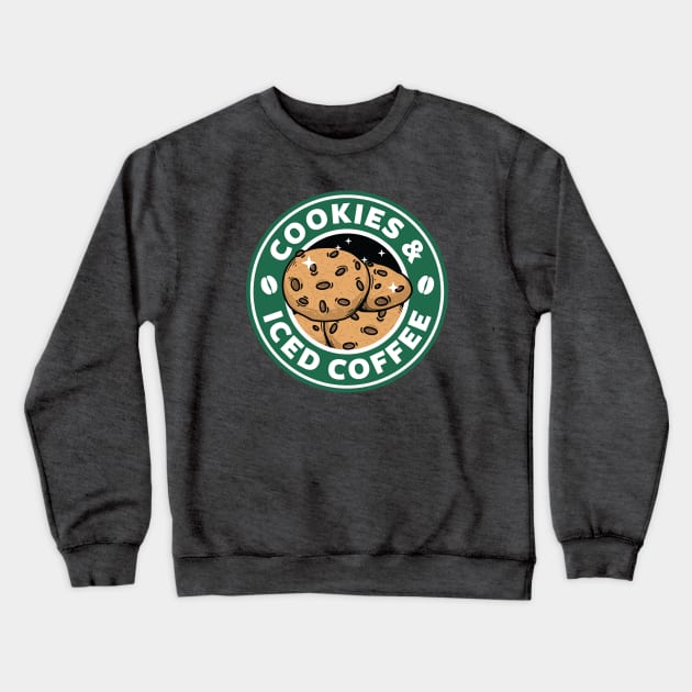 Cookies and Iced Coffee Crewneck Sweatshirt by spacedowl